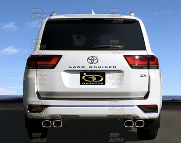 Ganador Vertex 4WD/SUV Muffler Exhaust System Quad Squared Tail